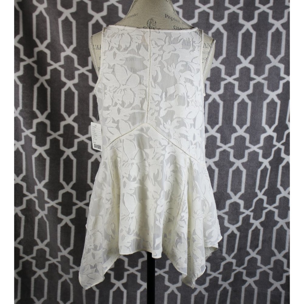 Anthro Vanessa Virginia lace ivory boho top S - Picture 6 of 12
